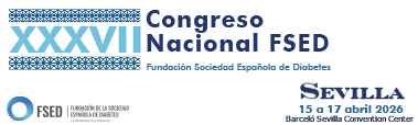 XXXVII Congreso Nacional de la Fundación de la Sociedad Española de Diabetes (FSED) . 15 al 17 de Abril 2026. Sevilla